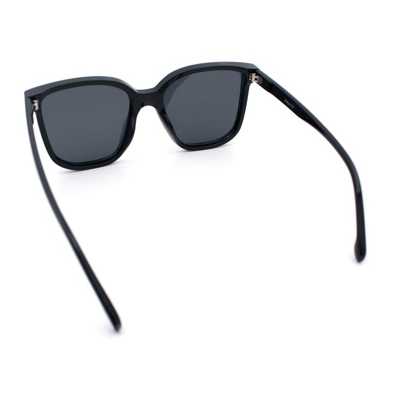 Interchangeable Lens Oversized Horn Rim Plastic Fashion Sunglasses
