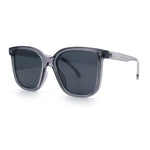 Interchangeable Lens Oversized Horn Rim Plastic Fashion Sunglasses