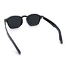Iconic Keyhole Hipster Fashion Round Horn Rim Snug Plastic Sunglasses