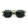 Iconic Keyhole Hipster Fashion Round Horn Rim Snug Plastic Sunglasses