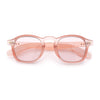 Iconic Keyhole Hipster Fashion Round Horn Rim Snug Plastic Sunglasses
