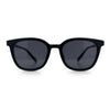 Womens Minimal Horn Rim Classy Boyfriend Normcore Plastic Sunglasses