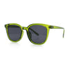 Womens Minimal Horn Rim Classy Boyfriend Normcore Plastic Sunglasses