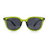 Womens Minimal Horn Rim Classy Boyfriend Normcore Plastic Sunglasses