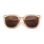 Womens Minimal Horn Rim Classy Boyfriend Normcore Plastic Sunglasses