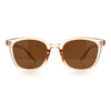Womens Minimal Horn Rim Classy Boyfriend Normcore Plastic Sunglasses