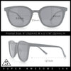 Womens Minimal Horn Rim Classy Boyfriend Normcore Plastic Sunglasses