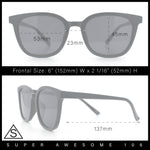 Womens Minimal Horn Rim Classy Boyfriend Normcore Plastic Sunglasses