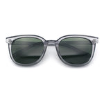 Womens Minimal Horn Rim Classy Boyfriend Normcore Plastic Sunglasses
