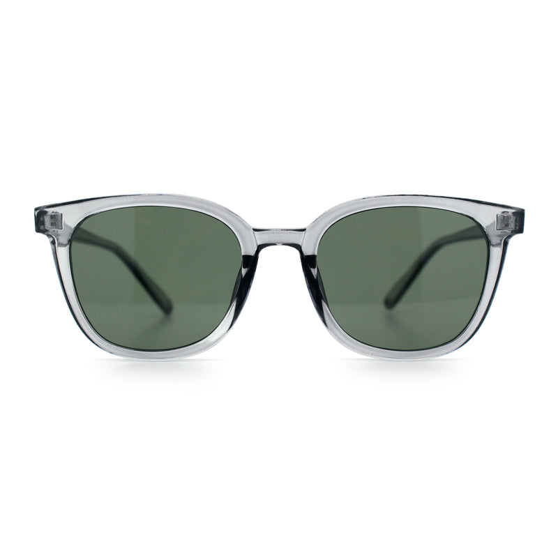 Womens Minimal Horn Rim Classy Boyfriend Normcore Plastic Sunglasses