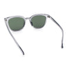 Womens Minimal Horn Rim Classy Boyfriend Normcore Plastic Sunglasses