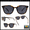 Womens Minimal Horn Rim Classy Boyfriend Normcore Plastic Sunglasses