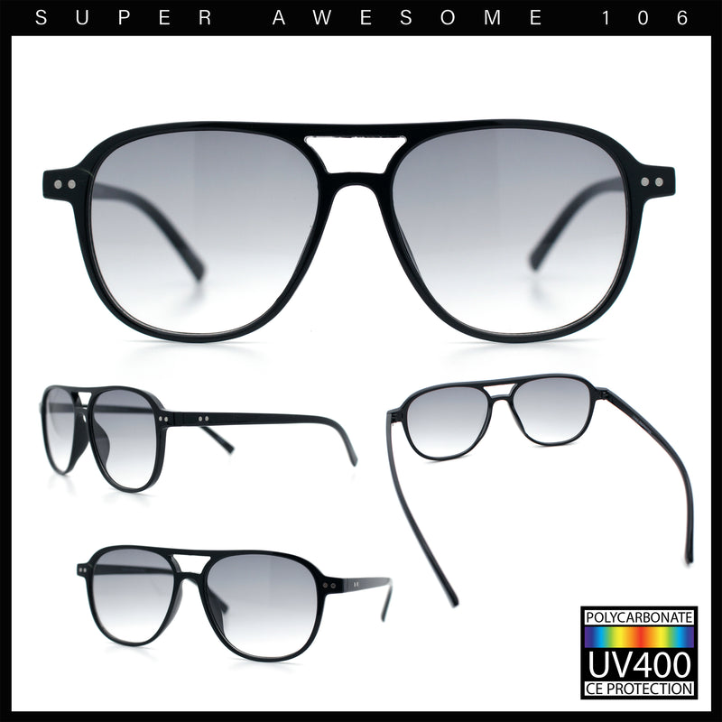 Thin Plastic Racer Boyfriend Retro Fashion Light Sunglasses