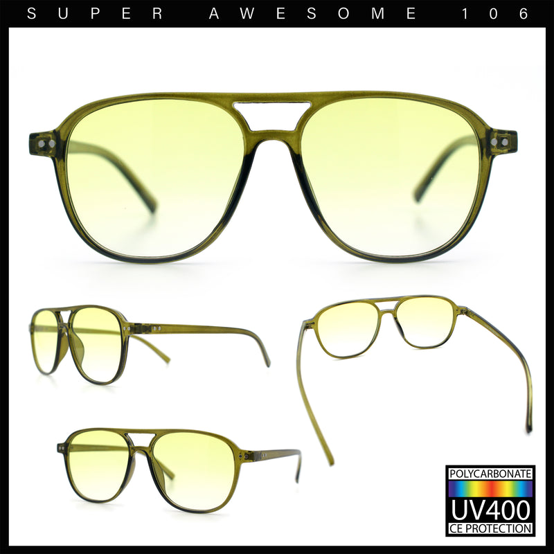 Thin Plastic Racer Boyfriend Retro Fashion Light Sunglasses