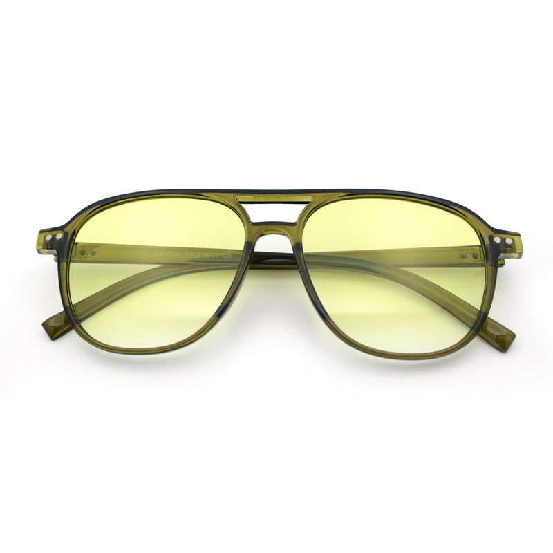 Thin Plastic Racer Boyfriend Retro Fashion Light Sunglasses