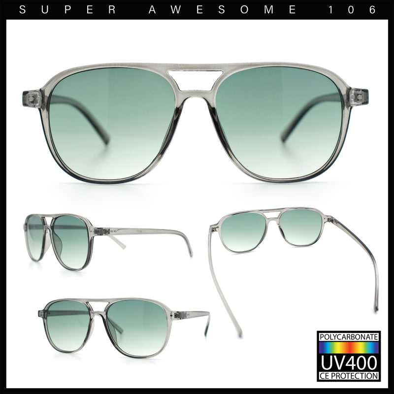 Thin Plastic Racer Boyfriend Retro Fashion Light Sunglasses