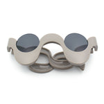 Rad Offbeat Thick Plastic Wave Shape Runway Fashion Sunglasses
