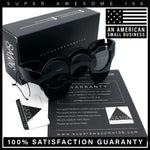 Rad Offbeat Thick Plastic Wave Shape Runway Fashion Sunglasses