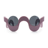 Rad Offbeat Thick Plastic Wave Shape Runway Fashion Sunglasses