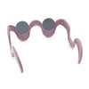 Rad Offbeat Thick Plastic Wave Shape Runway Fashion Sunglasses