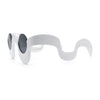 Rad Offbeat Thick Plastic Wave Shape Runway Fashion Sunglasses