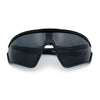 Mens Windbreaker Wrap Around Curved Shield Lens Sport Plastic Sunglasses