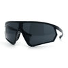 Mens Windbreaker Wrap Around Curved Shield Lens Sport Plastic Sunglasses