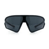 Mens Windbreaker Wrap Around Curved Shield Lens Sport Plastic Sunglasses