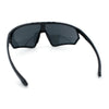 Mens Windbreaker Wrap Around Curved Shield Lens Sport Plastic Sunglasses