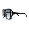 Womens Mod Designer Rectangular Butterfly Thick Plastic Fashion Sunglasses