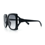Womens Mod Designer Rectangular Butterfly Thick Plastic Fashion Sunglasses