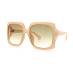 Womens Mod Designer Rectangular Butterfly Thick Plastic Fashion Sunglasses