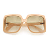 Womens Mod Designer Rectangular Butterfly Thick Plastic Fashion Sunglasses
