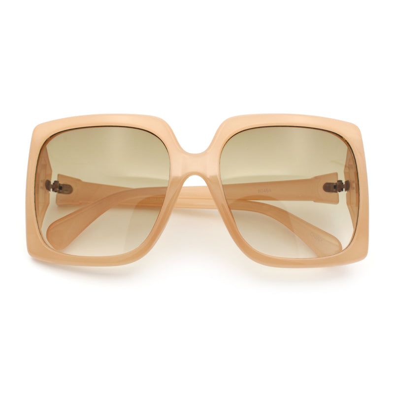 Womens Mod Designer Rectangular Butterfly Thick Plastic Fashion Sunglasses