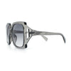 Womens Mod Designer Rectangular Butterfly Thick Plastic Fashion Sunglasses