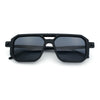 Vintage Vibe Octagonal Geometric Beveled Frame Racer Plastic Sunglasses