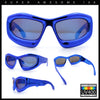 Pure Y2K Exaggerated Thick Plastic Sport Wrap Around Rectangular Sunglasses