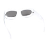 Pure Y2K Exaggerated Thick Plastic Sport Wrap Around Rectangular Sunglasses