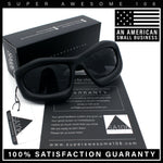 Pure Y2K Exaggerated Thick Plastic Sport Wrap Around Rectangular Sunglasses