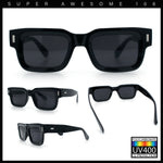 Hipster Thick Plastic Horn Rim Rectangle Gentleman Fashion Sunglasses
