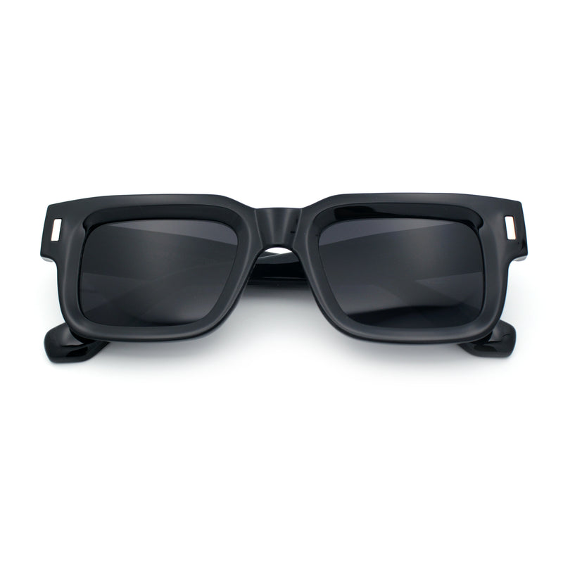 Hipster Thick Plastic Horn Rim Rectangle Gentleman Fashion Sunglasses