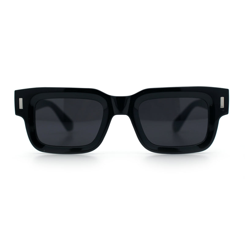 Hipster Thick Plastic Horn Rim Rectangle Gentleman Fashion Sunglasses
