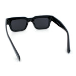 Hipster Thick Plastic Horn Rim Rectangle Gentleman Fashion Sunglasses
