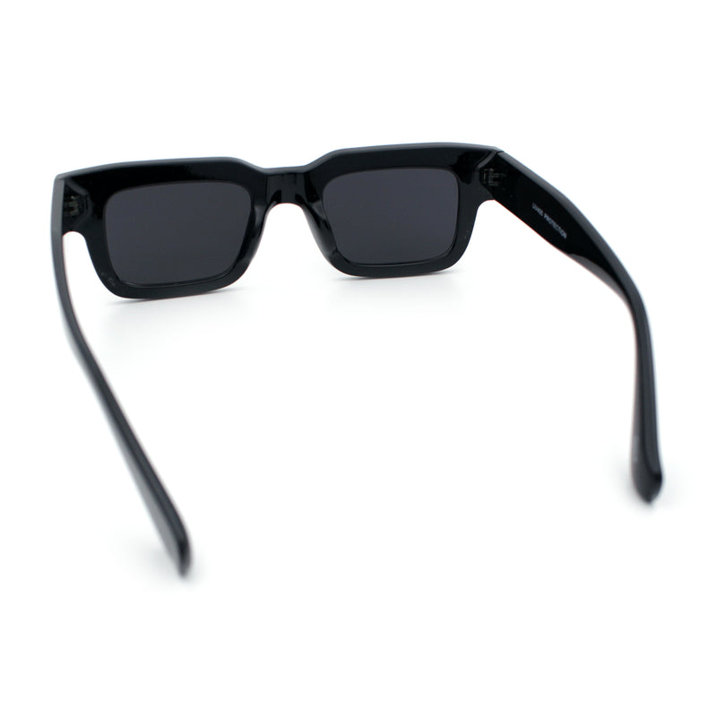 Hipster Thick Plastic Horn Rim Rectangle Gentleman Fashion Sunglasses