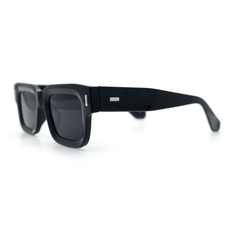 Hipster Thick Plastic Horn Rim Rectangle Gentleman Fashion Sunglasses