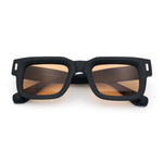 Hipster Thick Plastic Horn Rim Rectangle Gentleman Fashion Sunglasses