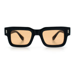 Hipster Thick Plastic Horn Rim Rectangle Gentleman Fashion Sunglasses