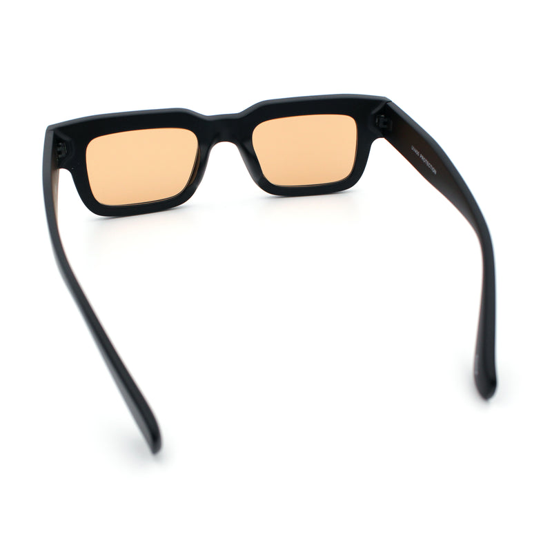 Hipster Thick Plastic Horn Rim Rectangle Gentleman Fashion Sunglasses