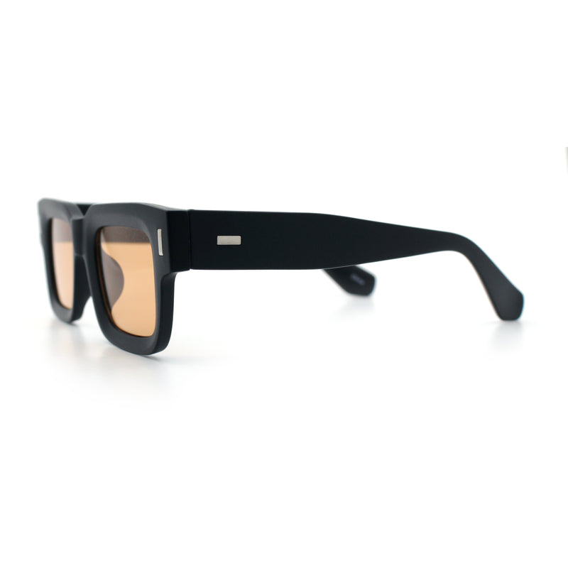 Hipster Thick Plastic Horn Rim Rectangle Gentleman Fashion Sunglasses