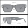 Hipster Thick Plastic Horn Rim Rectangle Gentleman Fashion Sunglasses